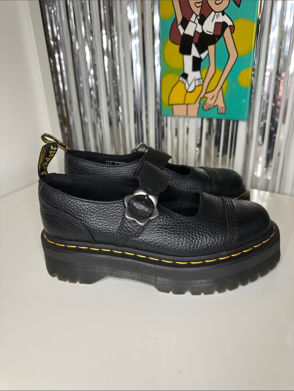 Dr. Martens - Addina Flower Buckle Platform - Picture 7 of 8